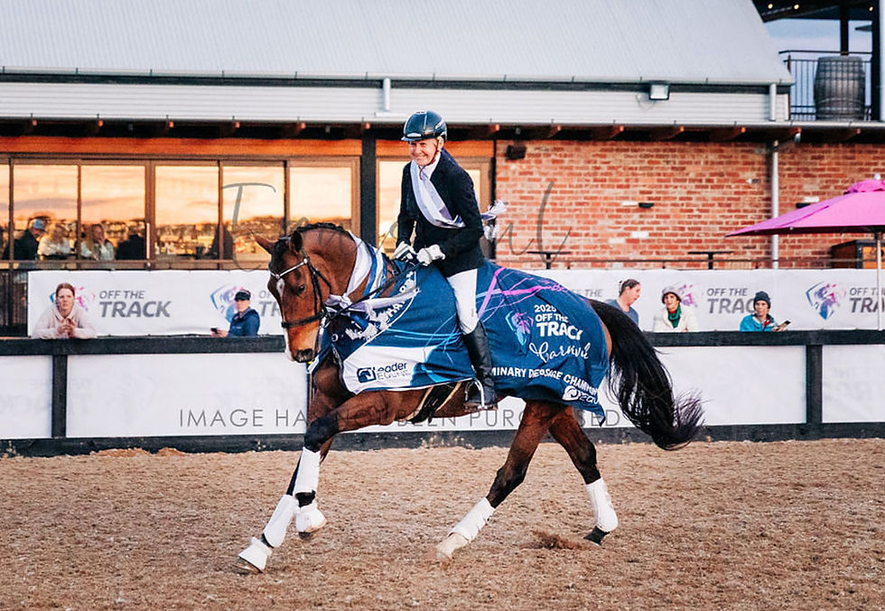 Del and Walter find their happy place in dressage ring