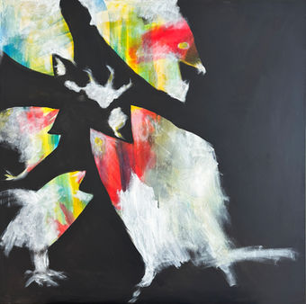 Temporary Title IV, Acrylic, 2025, 80x80cm