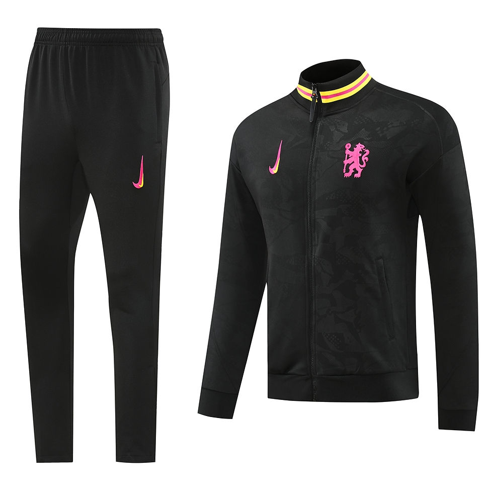 Miniatura: Chelsea 24/25 Pink/Black Tracksuit.