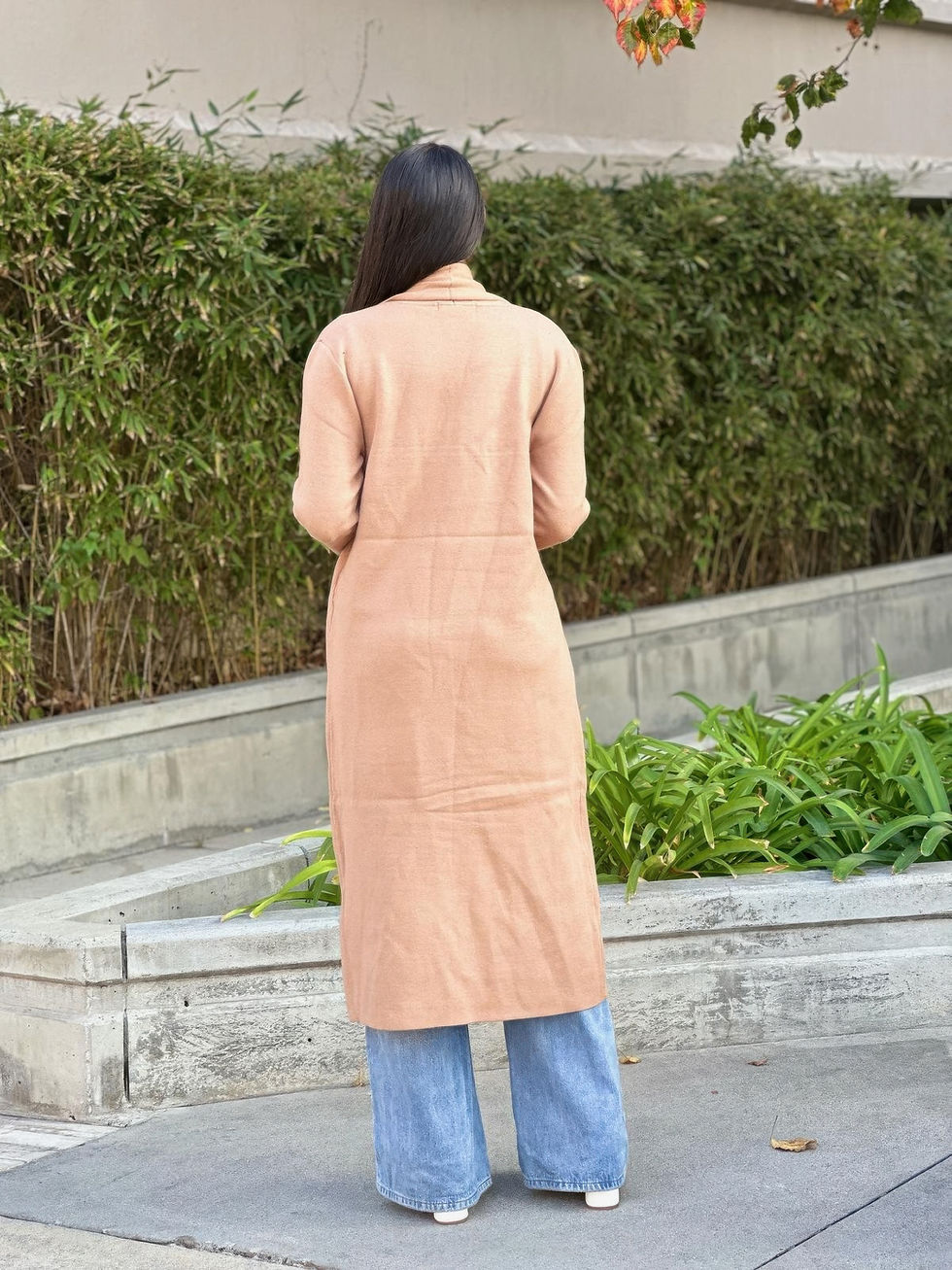 Thumbnail: Clover Fine Knit Midi Cardi Cardigan With Pockets       