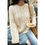 Thumbnail: Solid Round Neck Knit Loose Sweater