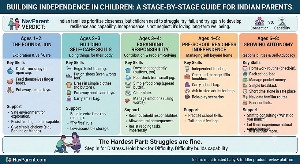 Best Ways to Teach Kids Independence at Each Age full guide