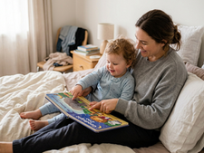 baby reading books with mother india 2026
