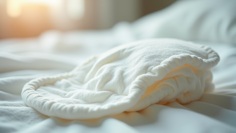 Close-up view of soft, breathable diaper fabric