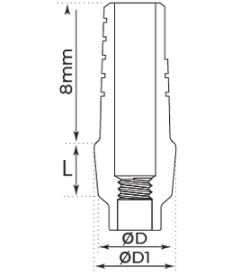 STRAIGHT SHOULDER ABUTMENT - Standard Platform