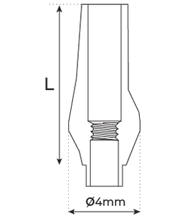 STRAIGHT ABUTMENT - Conical Connection Regular Platform (RP)