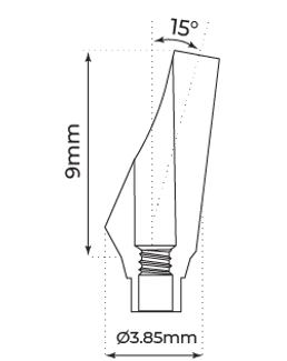 ANGULATED ABUTMENT 15° - Conical Connection (NP)
