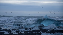 Icebergs no Mar da Islandia