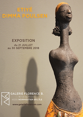 Etiyé Dimma Poulsen Raku et Bronzes Galerie Florence B. Noirmouier