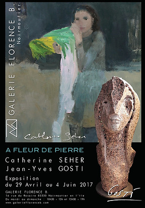 Catherine Seher Peinture Gosti Sculptres Granit Bronzes Exposition d'art Noirmoutier