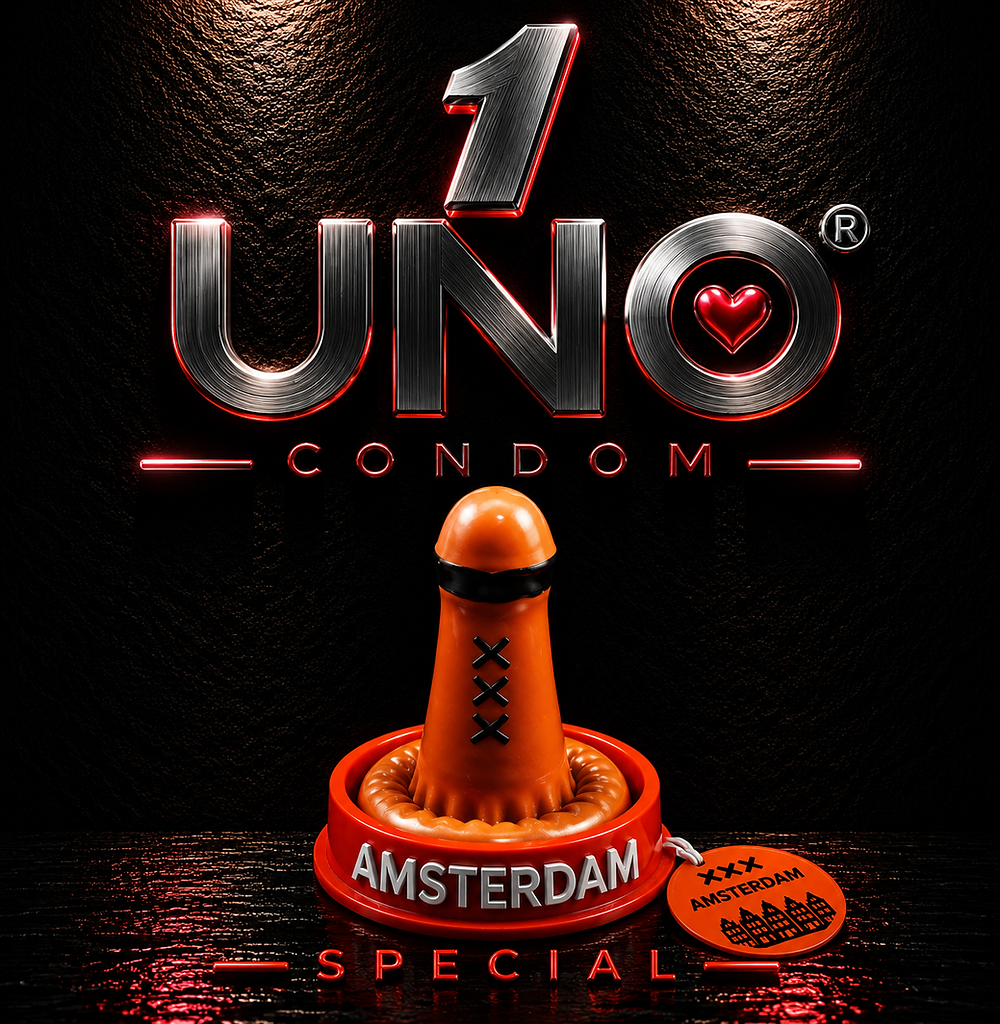 UNOCondom Amsterdam Special kondomu, XXX sembollü