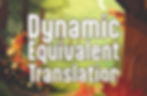 Dynamic equivalent translation