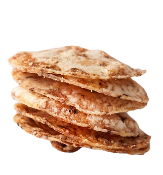 Triangle popped chips