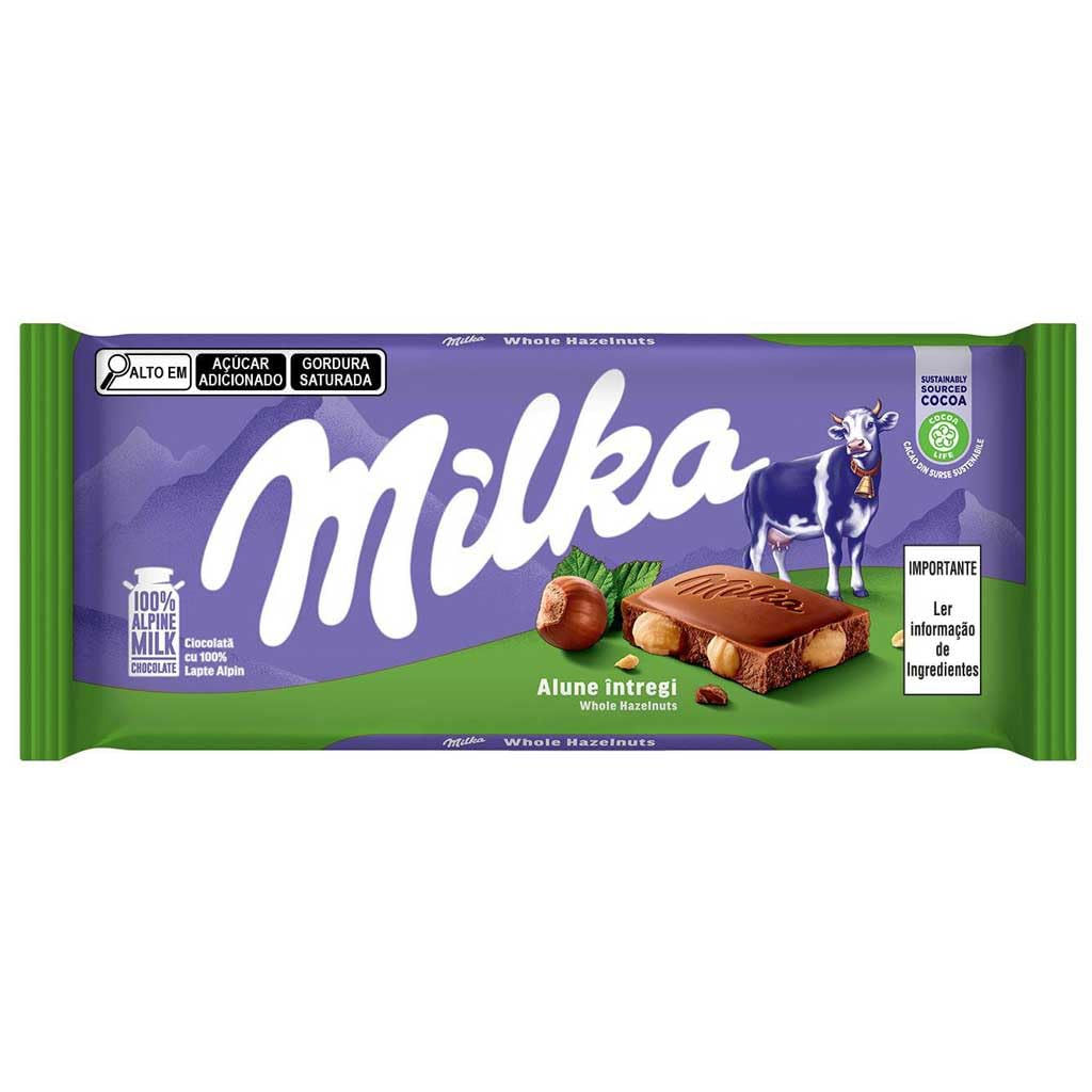 Milka Whole Hazelnut 100g