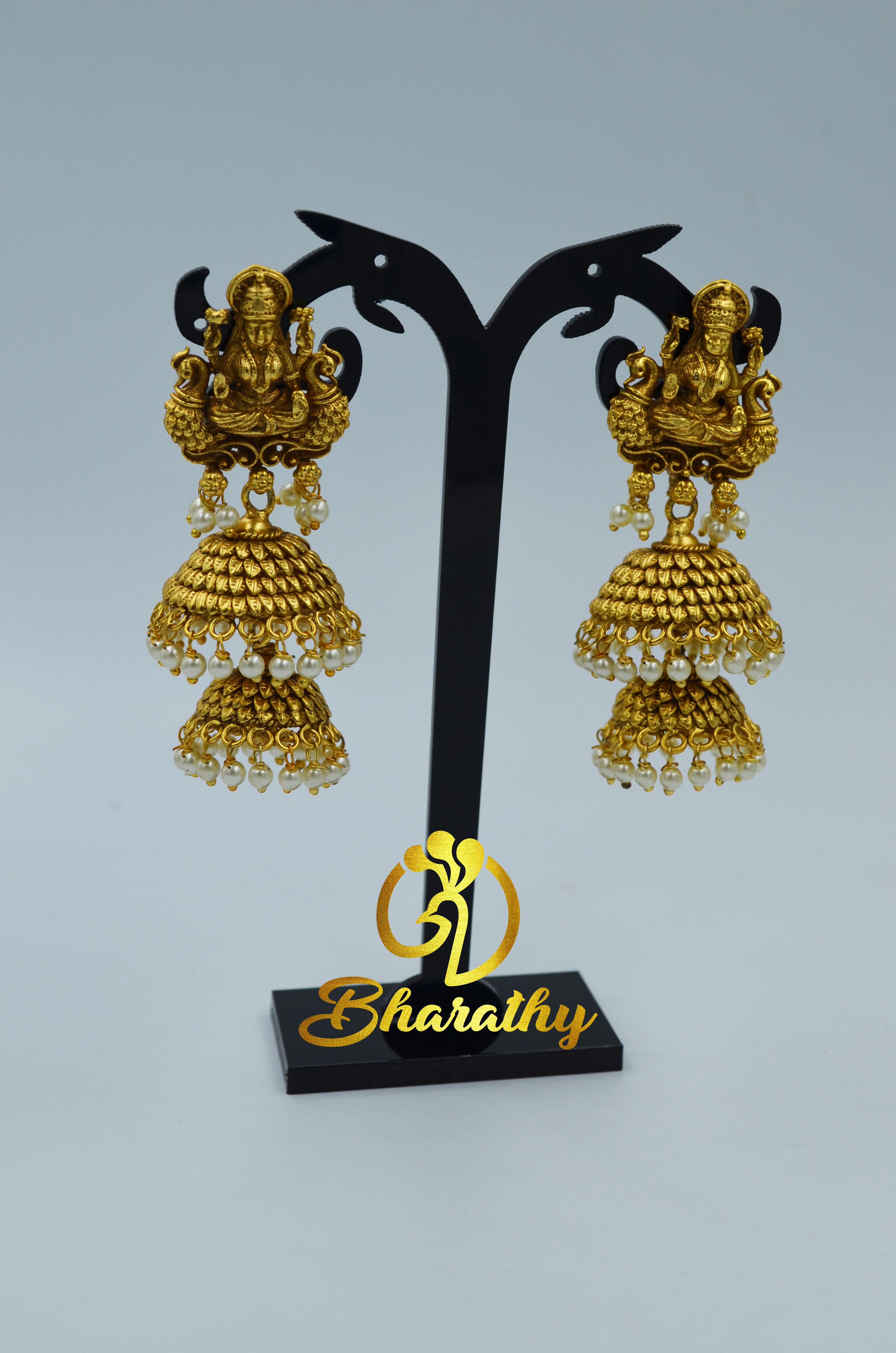 Gold Plated Double Jhumka