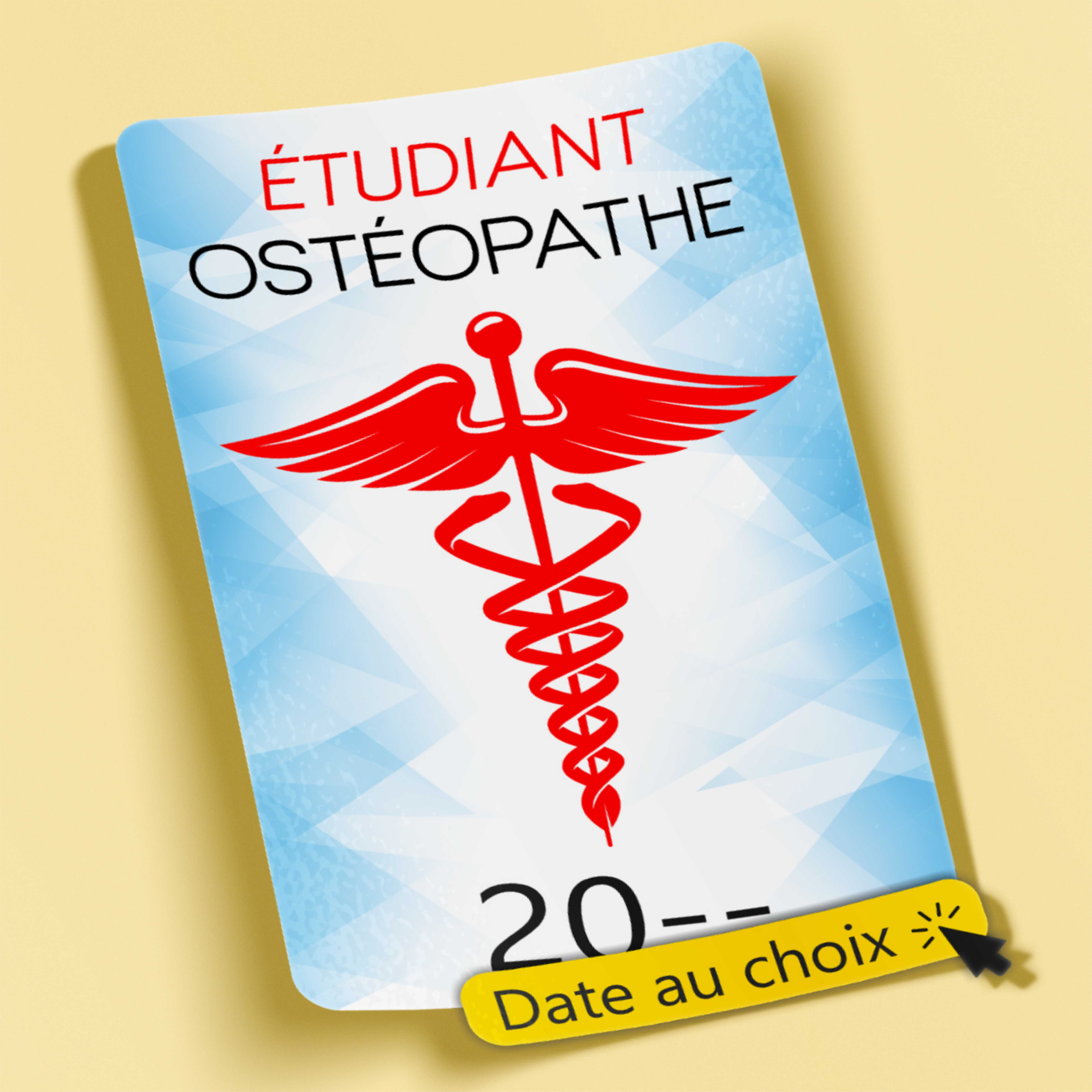 Caducée Étudiant Ostéopathe 