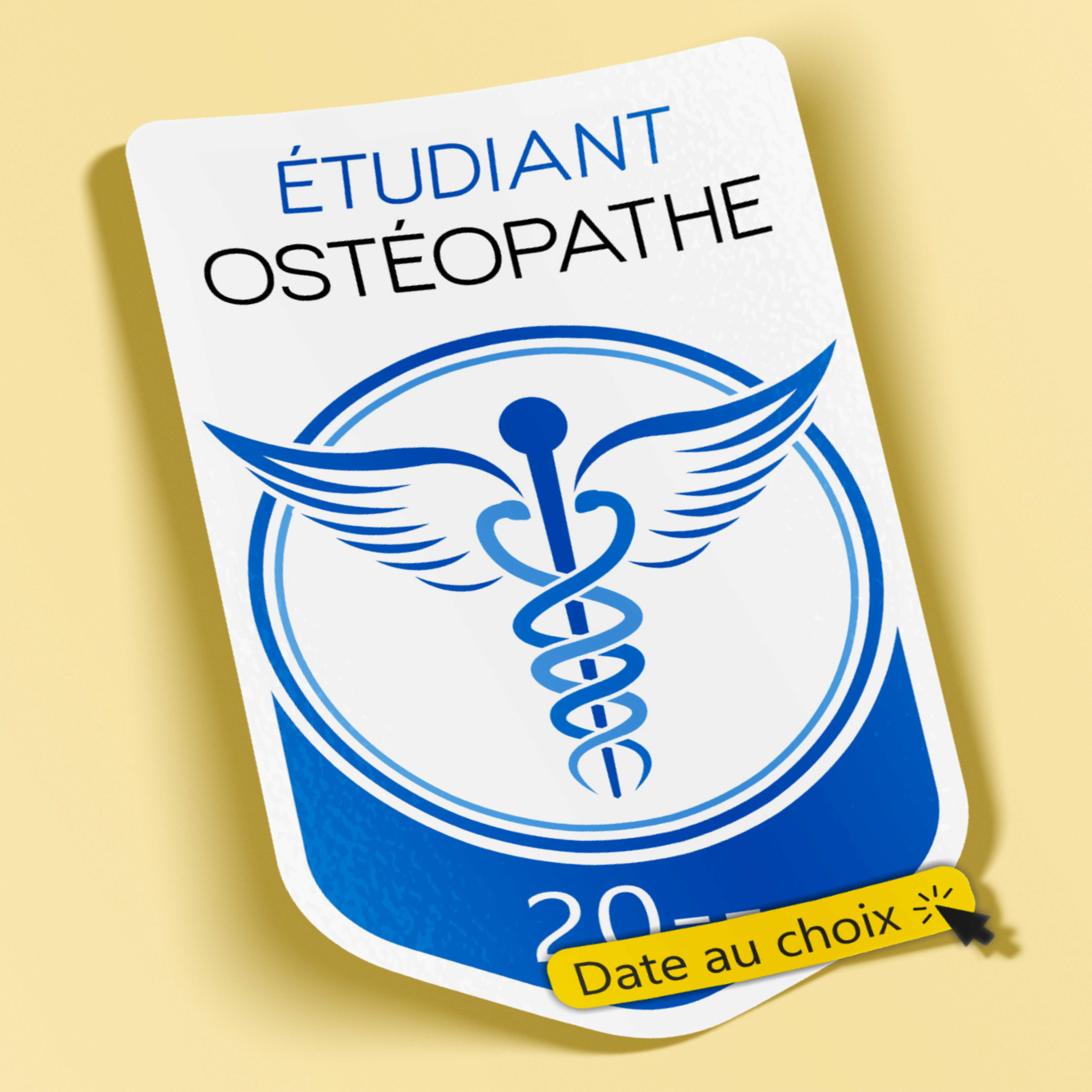 Caducée Étudiant Ostéopathe 