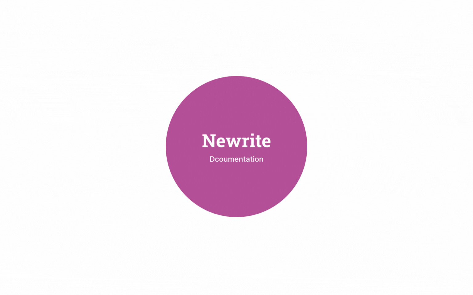 Circular diagram showing Newrite at the center as a documentation hub, connected to resources like FAQs, API Docs, In-App Help, and Troubleshooting Docs to represent Newrite as a solution for product documentation and knowledge management team.