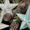Thumbnail: Blue and White Fluid Art Star Ornaments