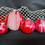 Thumbnail: Red and White Fluid Art Ornaments