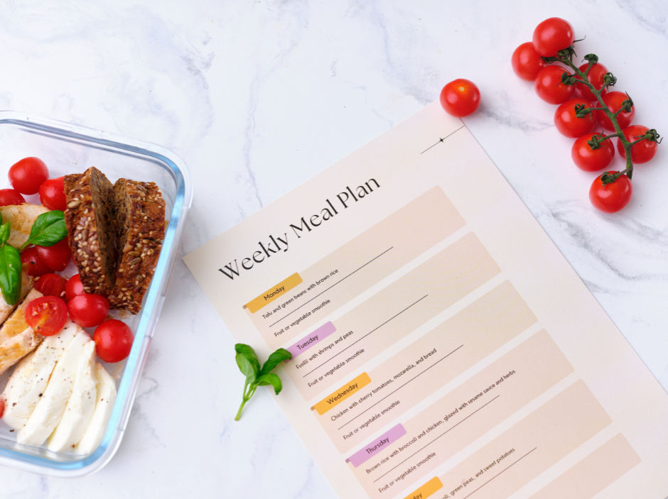 Weekly meal plan