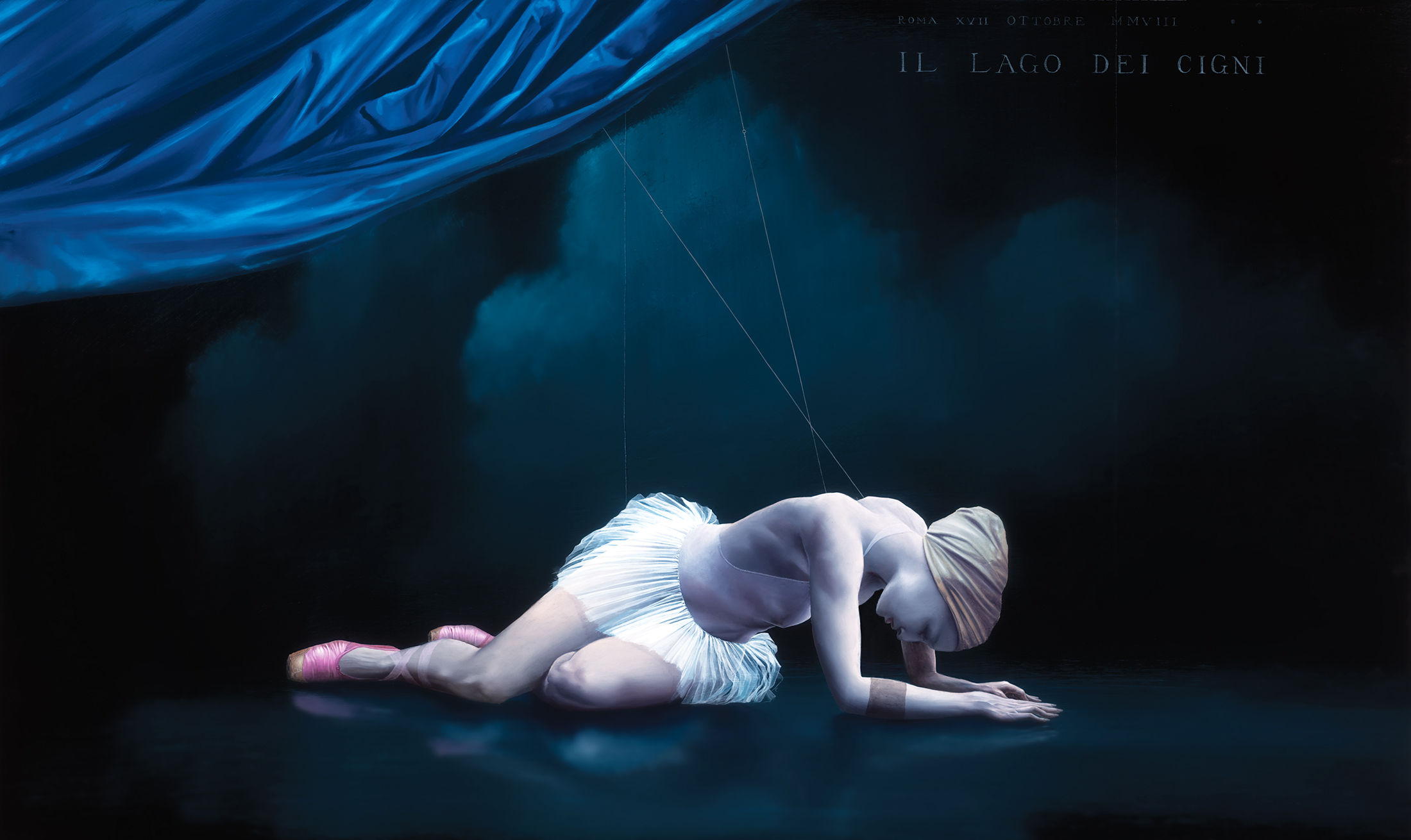 "Swan Lake" - Mixed Media Limited Edition Print (unframed)