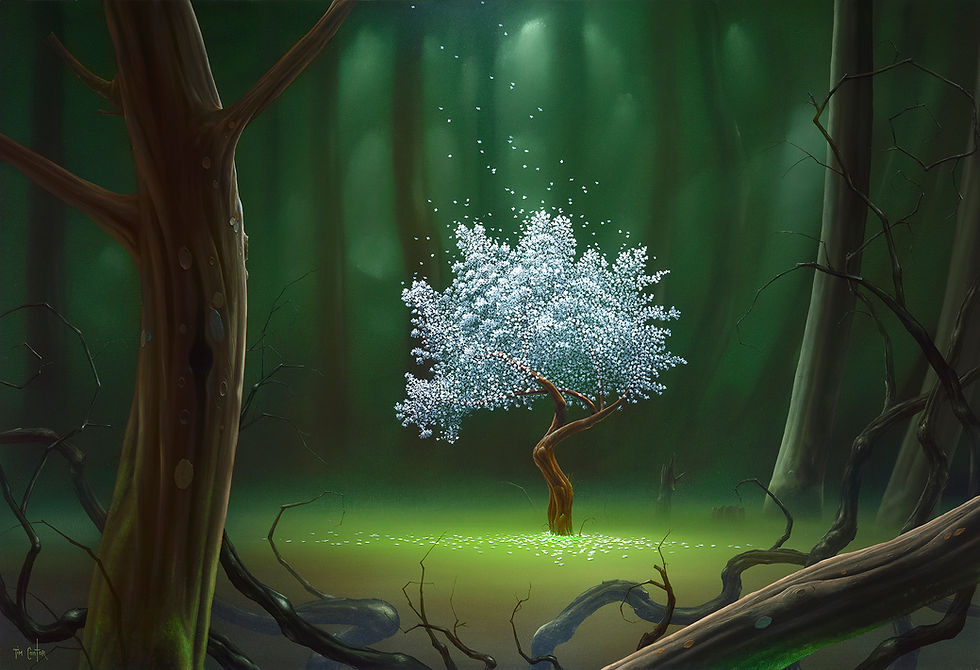 Thumbnail: "The Hollows" - Mixed-Media Limited Edition on Canvas
