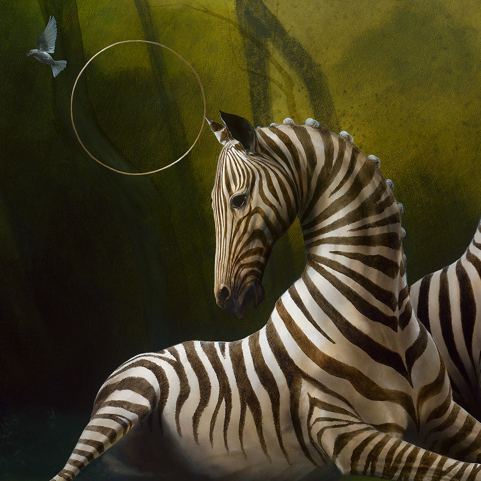 Thumbnail: "Cinder & Hide" - Mixed-Media Limited Edition on Canvas