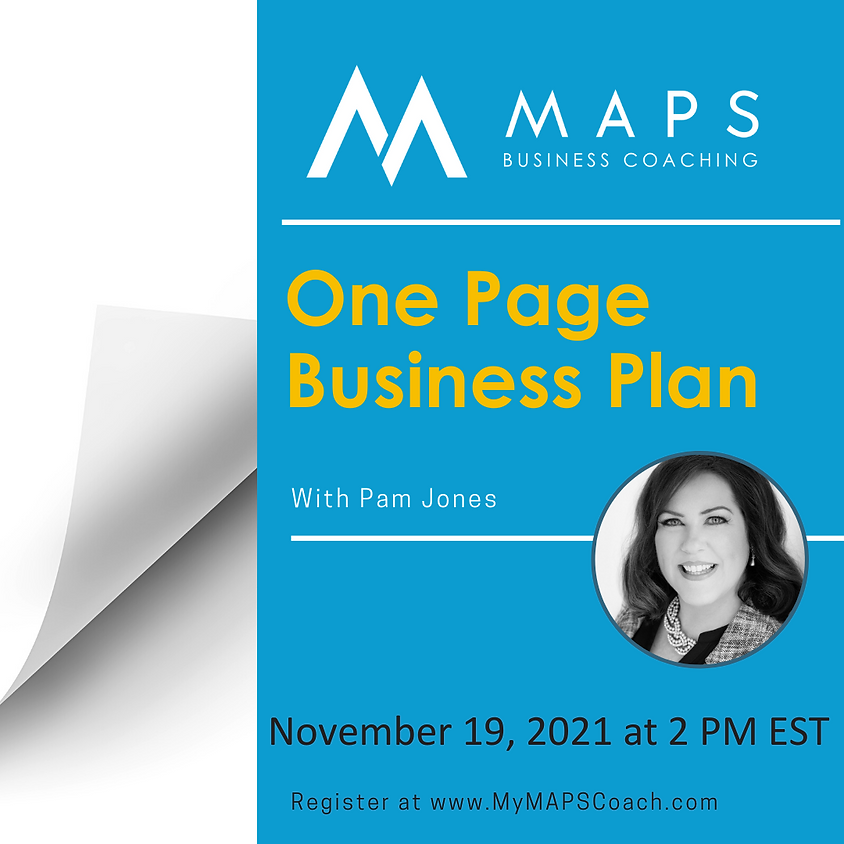 Creating Your One Page Business Plan