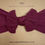 Thumbnail: Burgundy Cable Knit Bow Headband