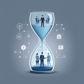 Consultant and AI collaboration illustrating the transformation of consulting with AI-driven insights.