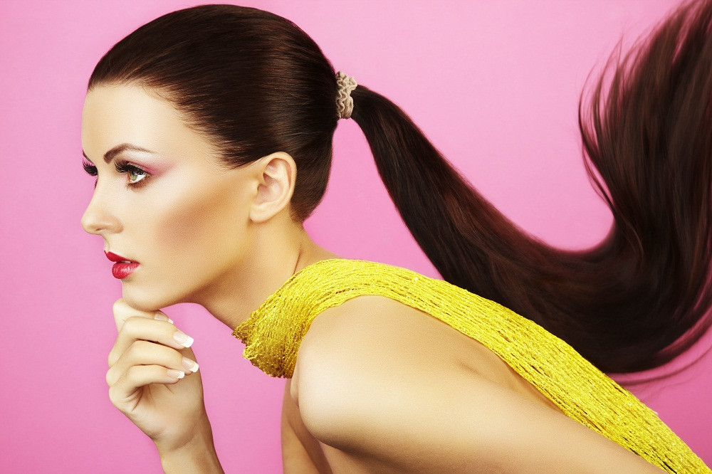 Low ponytail hairstyle