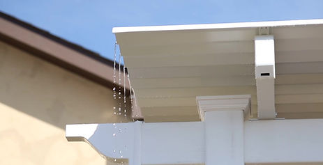 Water running off a Shade Select