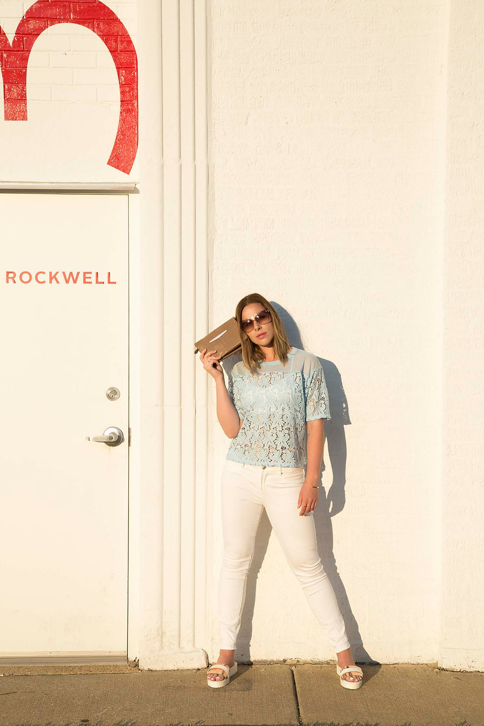 Ann Taylor Loft Blue Flower Top Articles of Society Jeans Skin Shoes