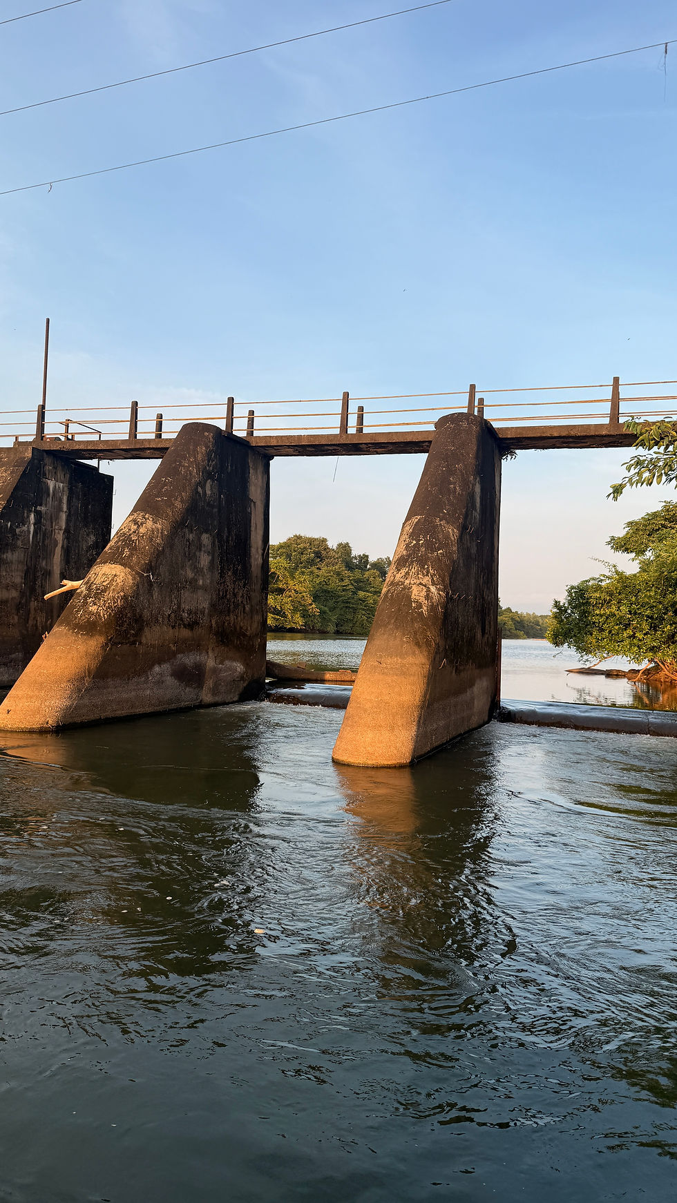 overlooking dam
