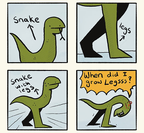 snakes growing legs