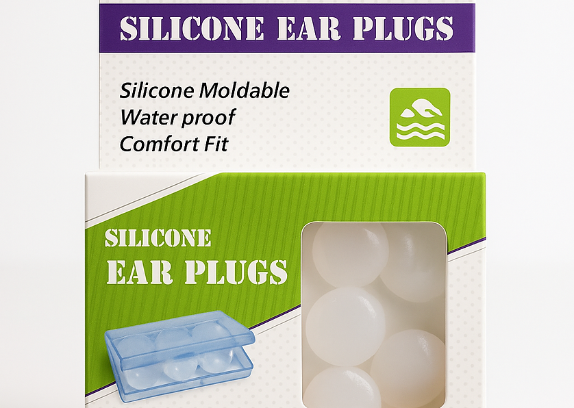 EC SILICONE 
EAR PLUGS         (3 PAIR)