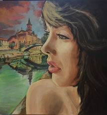 quando si specchia la mia solitudine - olio su tela - cm. 100x100.jpg
