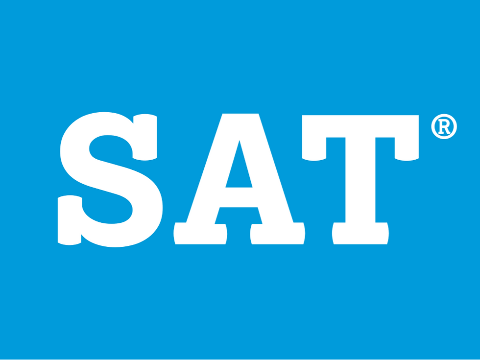 White "SAT" text on bright blue background with a registered trademark symbol. Bold, clear font creates a professional look.