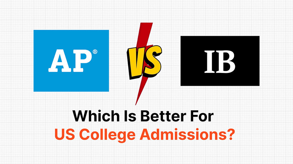 AP vs IB comparison – which is better for US college admissions”