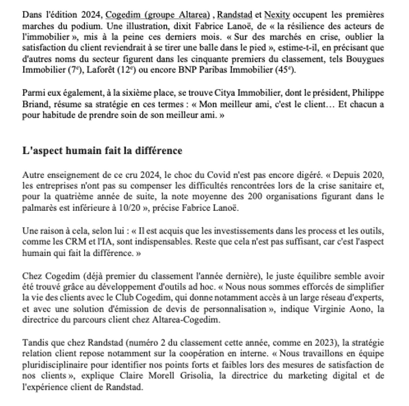 Article Les Échos 2024