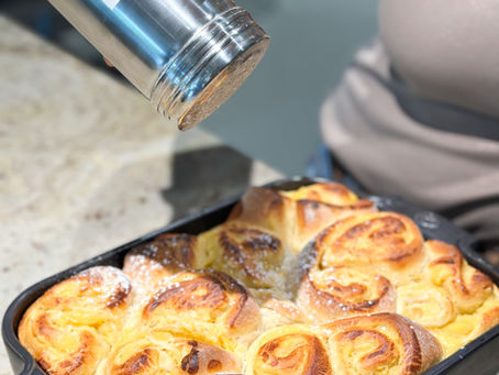 Zimtige Puddingschnecken