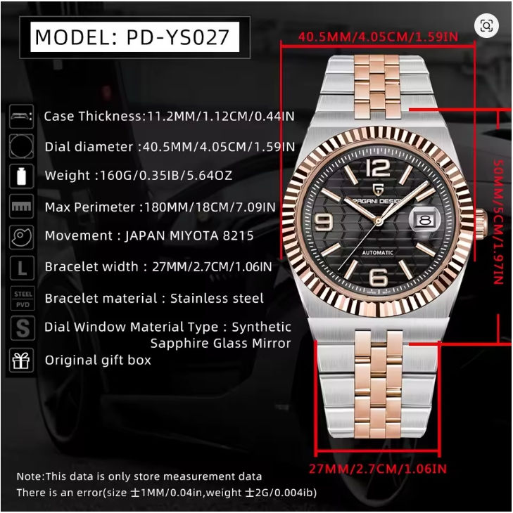 Miniatura: Zegarek Pagani Design PD-YS027