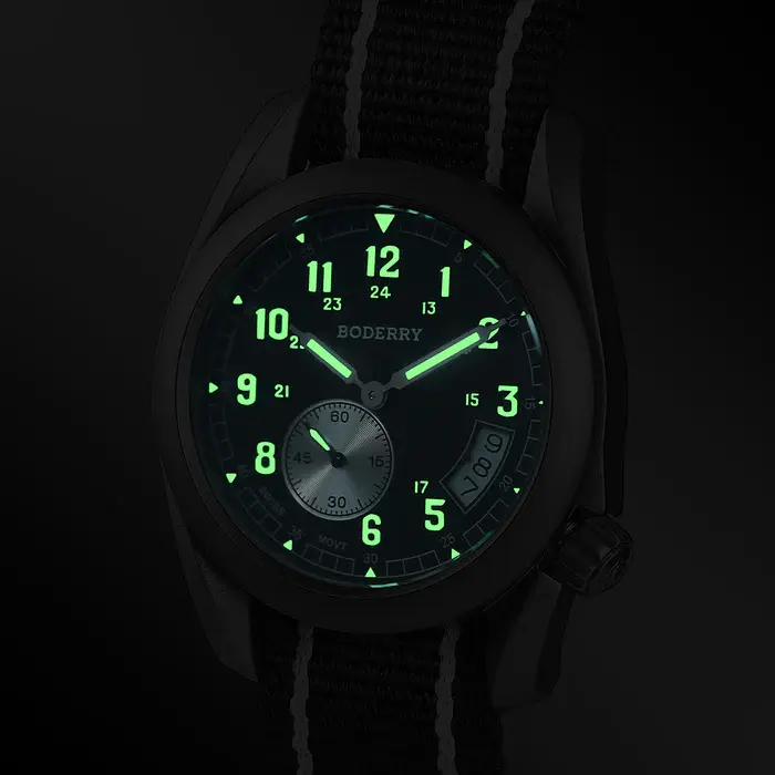 Miniatura: VOYAGER 38 - 100M Waterproof Titanium Field Watch | Black