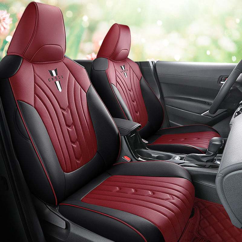 Miniatura: Pokrowce do TOYOTA Corolla Cross skóra/włokno