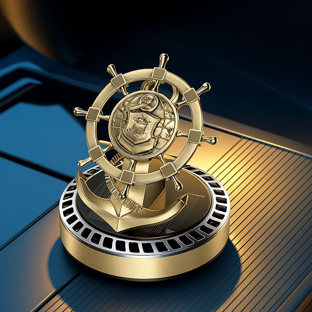 Aromat samochodowy w kształcie steru i kotwicy – Luksusowa dekoracja