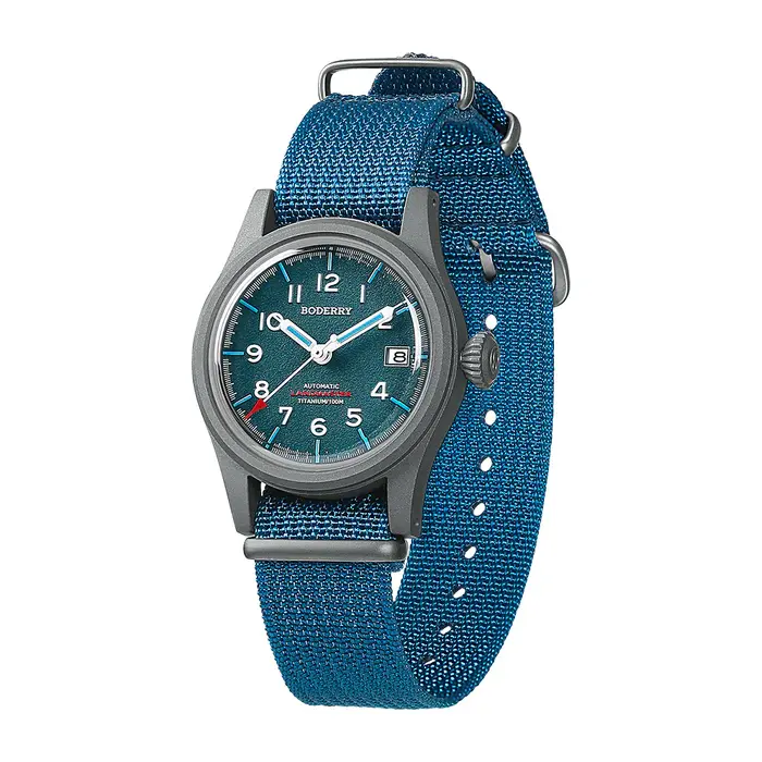 Miniatura: LANDMASTER - 100M Waterproof Titanium Automatic Field Watch | Blue