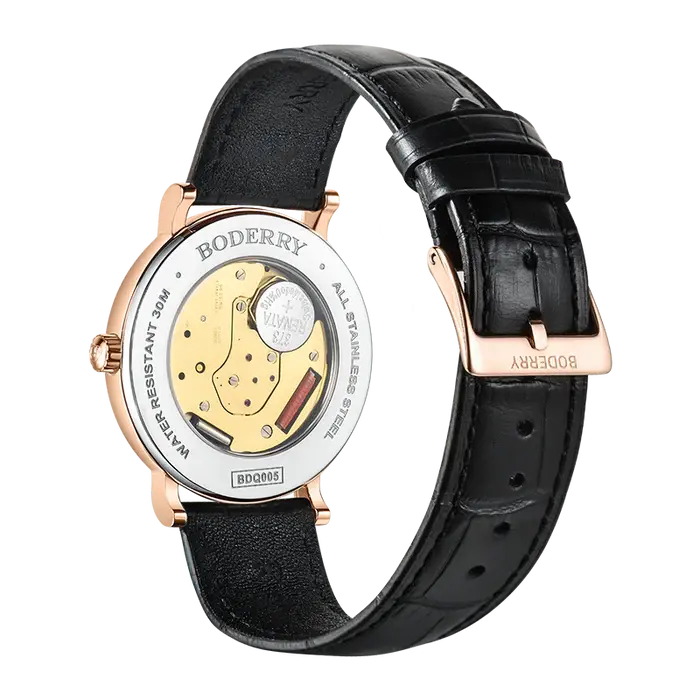 Miniatura: ELEGANT II - Swiss Quartz Movement Watch | Rose Gold & Blue Dial