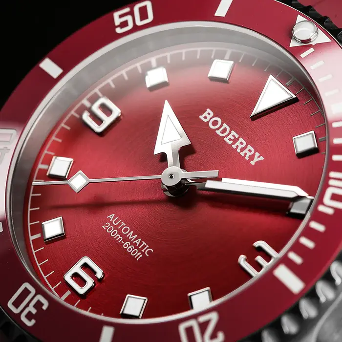 Miniatura: ADMIRAL 3-Hand No-Date - 200M Waterproof Titanium Automatic Diver Watch | Coral