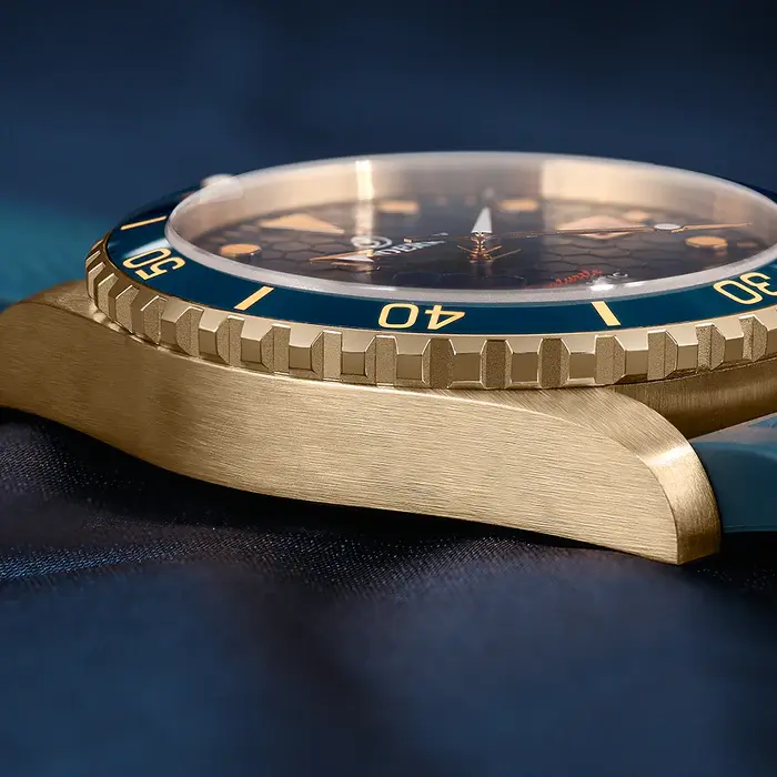 Miniatura: SEATURTLE.OCEAN(BRONZE) - Automatic Bronze Diver Watch | Sea Blue/FKM Rubber